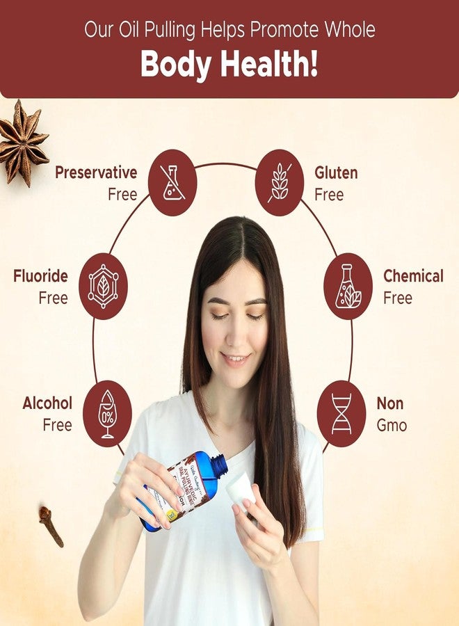 دايل أودري عبوة من 3 قطع من غسول الفم العضوي الأيورفيدي للأسنان واللثة | غسول فم طبيعي بنكهة القرفة | زيوت أساسية لصحة اللثة ورائحة الفم الكريهة | تبييض الأسنان وانتعاش النفس - 8 أونصة سائلة - Image 2